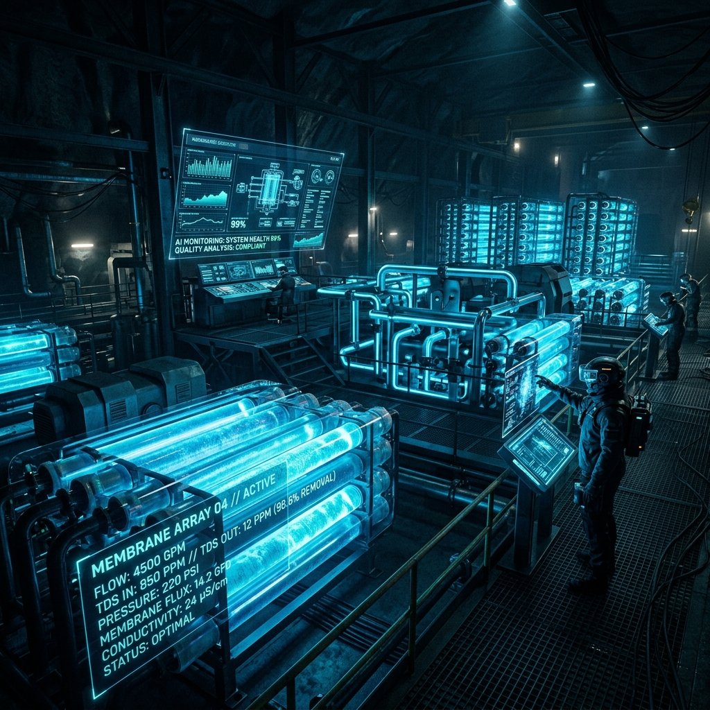 Monitoreo de calidad en plantas de osmosis inversa